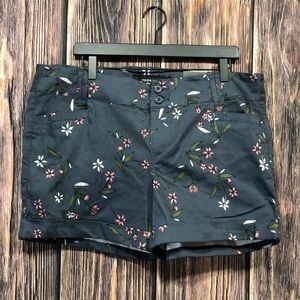 Torrid grey and floral shorts size 16